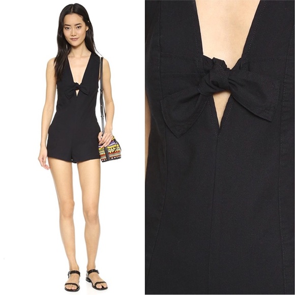 NWT Free People Daisy Romper in Black - Picture 2 of 10